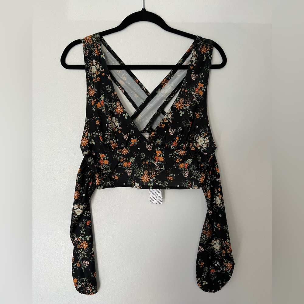Urban Outfitters floral crop top